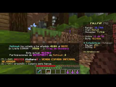 FARMEO ULTRA MEGA EPICA , EVENTO , MUCHA MONEY EN MINEBOX FULLPVP ESPECIAL 50 SUBS (1 parte)