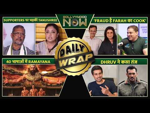 Tanushree Slams Nana Patekar Supporters, Cyrus Calls Farah Khan Cook Dilip FRAUD - Top 10 News
