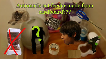 Building a automatic cat feeder using only cardboard