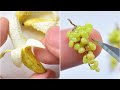 Miniature Art Making of Miniature Fruit 🍌 | FOOD | Strawberrypuffcake