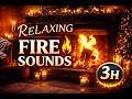 🔥 Relaxing Fire Sounds for Sleep | Crackling Campfire Ambience (3 Hours)