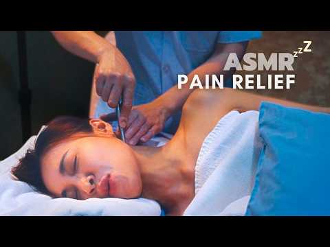 THAI Physical Doctor Fixes My Shoulder Pain | ASMR Massage for hunched back - rounded shoulders