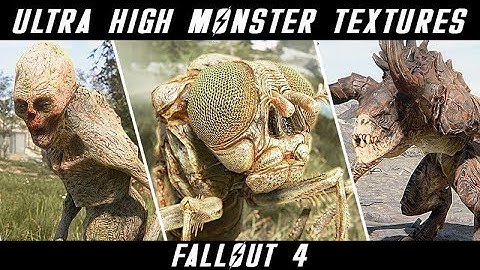 4K MUST HAVE CREATURE AND ANIMAL TEXTURES | Fallout 4 Ultra ENB Graphics