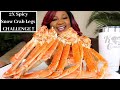 2x SPICY SNOW CRAB LEGS + SEAFOOD BOIL MUKBANG CHALLENGE in 10 minutes | KC Connection