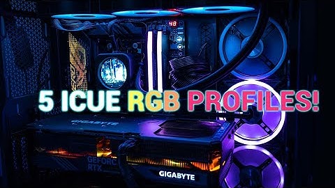 iCUE PROFILES! | How to get ALL CORSAIR RGBs to SYNC!