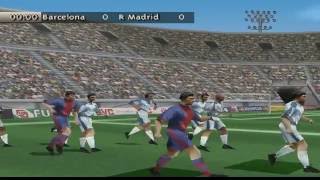 Fifa 99 barcelona vs. real madrid. emulador: epsxe.