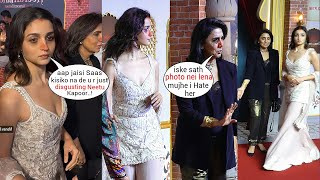 Alia Bhatt's shocking Fights with Sasu Ma Neetu Kapoor infront of media at screening of Heeramandi