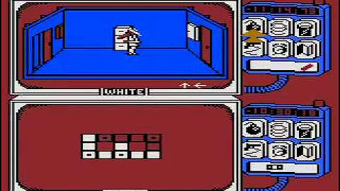 Spy vs. Spy Atari 8-bit gameplay