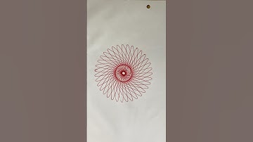 How many rotations did the pen make in total?🤔#art #asmr #relaxing #satisfying #spirograph #shorts