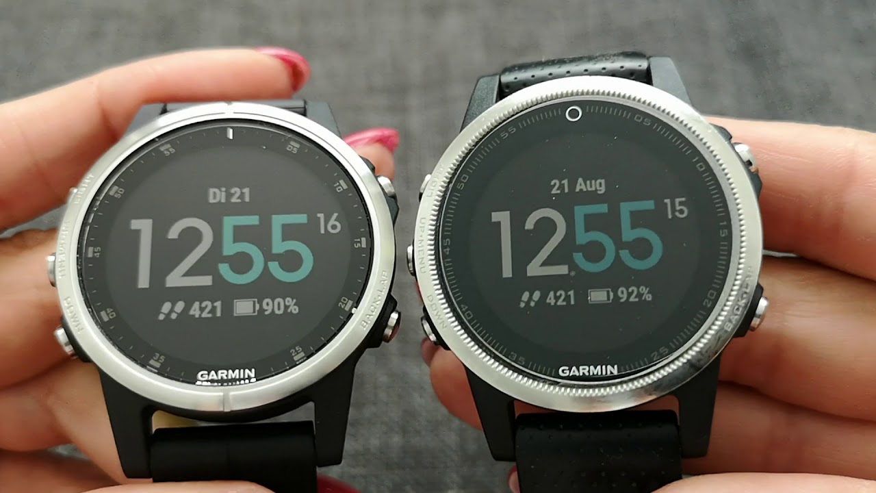 fenix 5s vs plus