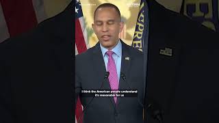 Jeffries blames shutdown on Republicans