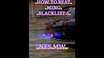 How To Beat Ming Blacklist 6 | Nfs Most Wanted Gameplay #mostwanted #shorts #gaming