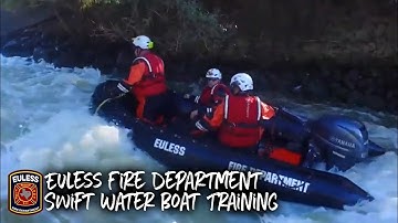Euless Fire Department Swift Water Boat Operations