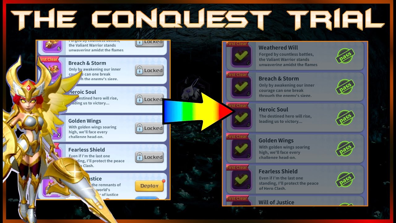 The Conquest Trial Full Tutorial! | Valiant Warrior | Valkyr