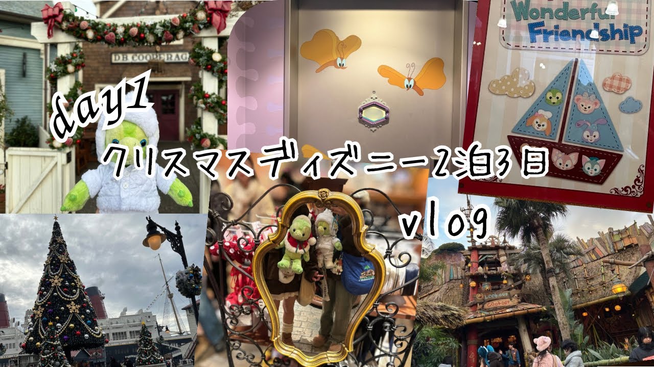 【クリスマスディズニー】2泊3日vlog day1/セレブレーションホテル ウィッシュ