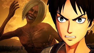 Attack On Titan Wings Of Freedom Erenno Jacket Vs Smiling Titan 99perfected Gear Gameplay