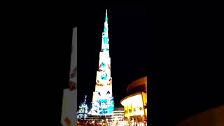 Burj Khalifa Light Leaser Show 2021 || Burj Khalifa Dubai Mall UAE #Shorts #Aisha Mughal