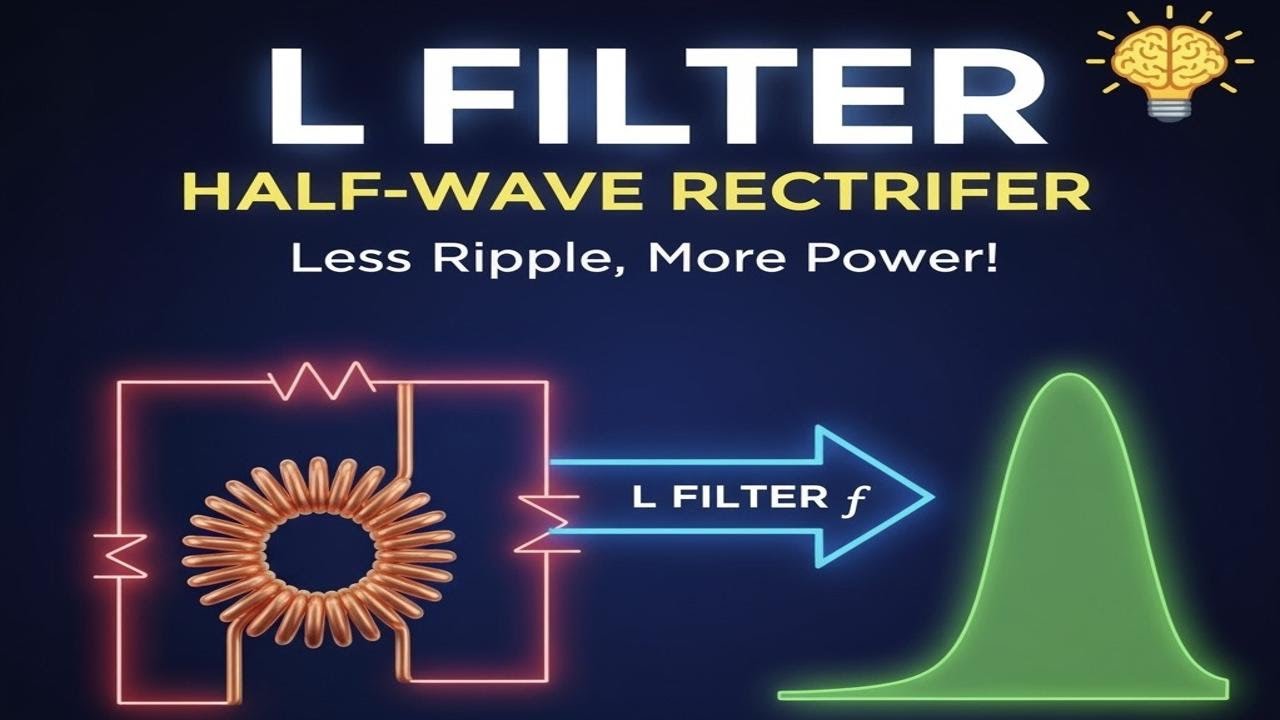 L-Filter with Half Wave Rectifier|Working,Waveforms&Applications/E2@Genius Physics by Dr Divya Jyoti