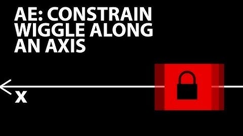 After Effects Tutorial: Constrain Wiggle Along an Axis (Beginner)