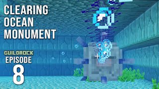 Clearing An Ocean Monument  in Minecraft Bedrock Edition
