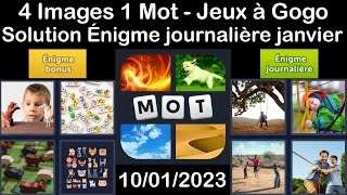 4 Images 1 Mot - Jeux À Gogo - 10/01/2023 - Solution Énigme Journalière - janvier 2023 screenshot 4