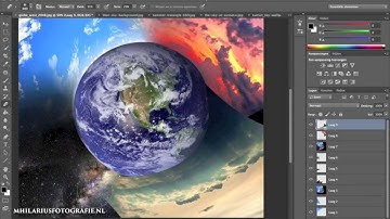 Globe/earth in Photoshop - Speed Art