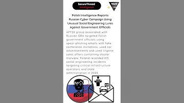 Polish Intelligence Reports Russian Cyber Campaign Using Social Engineering Lures Against Officials