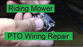 Riding Mower PTO Wiring Repair  John Deere LA130