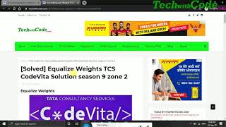 TCS codevita previous year questions with solutions|TechWithCode.com Wealth
