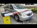 How Boom Barrier Gate Swing Off Against Vehicle 