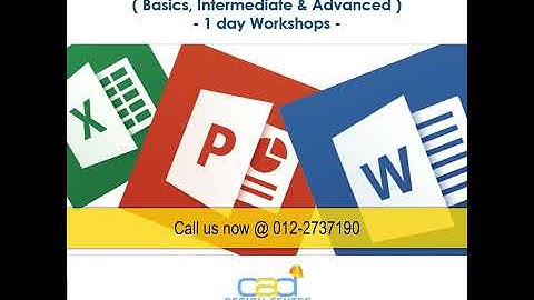 Microsoft Excel Course - Learn Microsoft Excel course in 2 Days and get CIDB CCD points 2019