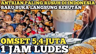 ANTRIAN KULINER PALING RUSUH DI INDONESIA ! JUALAN LUDES CUMA 1 JAM OMSET 5,4 JUTA ! IDE USAHA