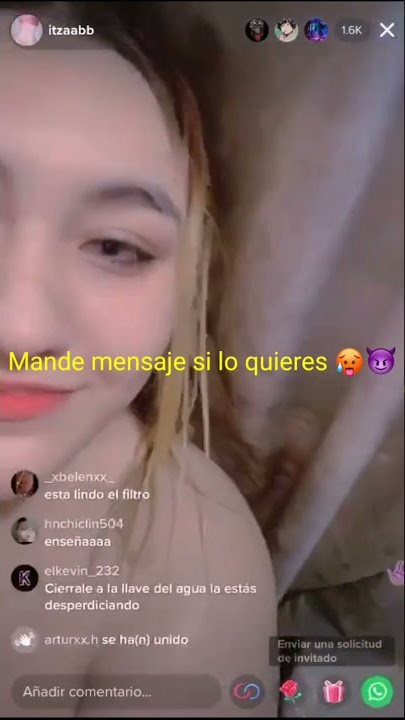 Itzaa bb bañándose en directo 🥵
