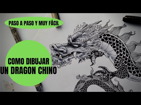 Video: Cómo Dibujar Un Dragón Chino