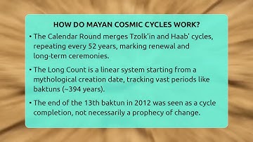 How Do Mayan Cosmic Cycles Work? - Did Ya Know This