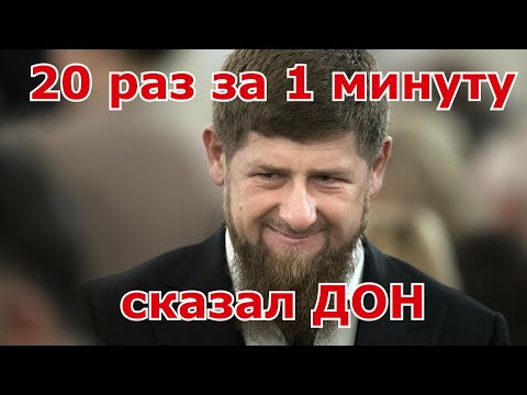 Кадыров сказал Дон 20 раз за 1 минуту - Что значит Дон?