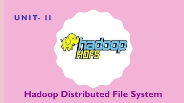BI - Unit II - HDFS - Hadoop Distributed File System