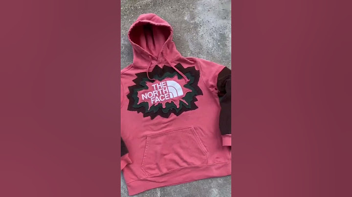 north face reworked ✨ #rework #hoodie #art#shortvideo #northface #shorts #youtube