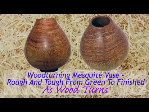 Woodturning Mesquite Vase