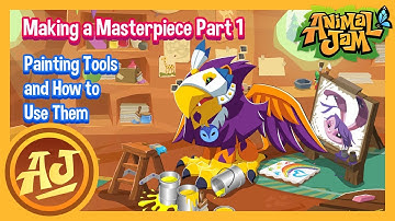 Making a Masterpiece - Part 1: Painting Tools | Animal Jam Tutorials