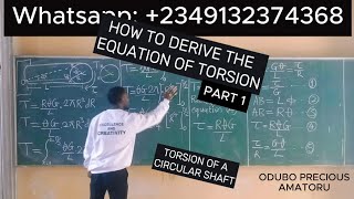  How To Derive The Equation Of Torsion (PART 1)