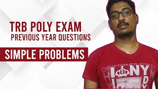 TRB POLYTECHNIC LECTURER | ECE | PREVIOUS YEAR QUESTION PAPER SIMPLE PROBLEMS WITH SOLUTION