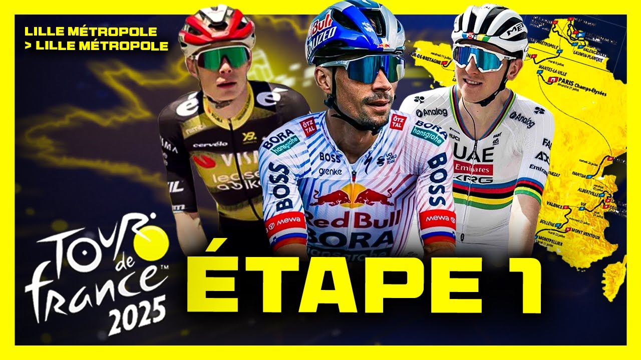 TOUR DE FRANCE 2025 - ÉTAPE 1 - Lille Métropole › Lille Métropole - YouTube