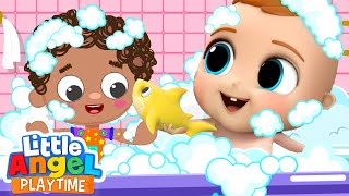 Bath Time with the New Best Friend | Little Angel Kids Songs & Nursery Rhymes