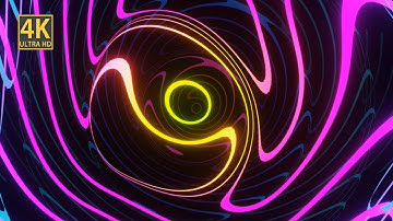 VJ LOOP NEON Rainbow Color Gradient Aesthetic Waves Abstract Background Video 4k Screensaver for TV