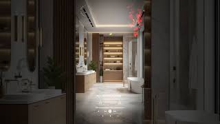 🔥🛀Stunning Luxury Bathroom 3D Design | Transform Your Space with Elegance, #interiordesign #ytshorts