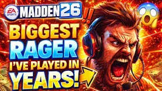 He Raged For THE ENTIRE GAME... And I Got It All Recorded! Madden 26 Ultimate Team Online Gameplay