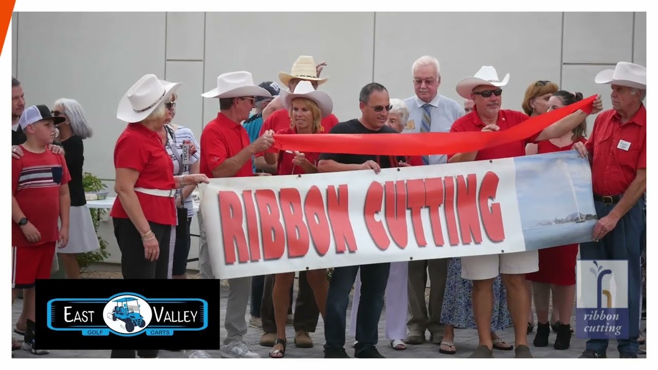 East Valley Golf Carts Official Ribbon Cutting with the Fountain Hills Chamber of Commerce!