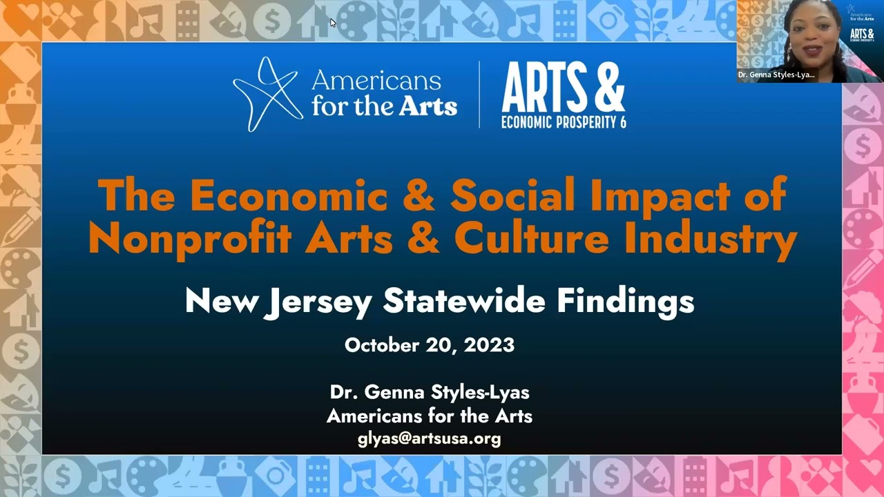 Arts & Prosperity 6 Results for New Jersey with ArtPride NJ