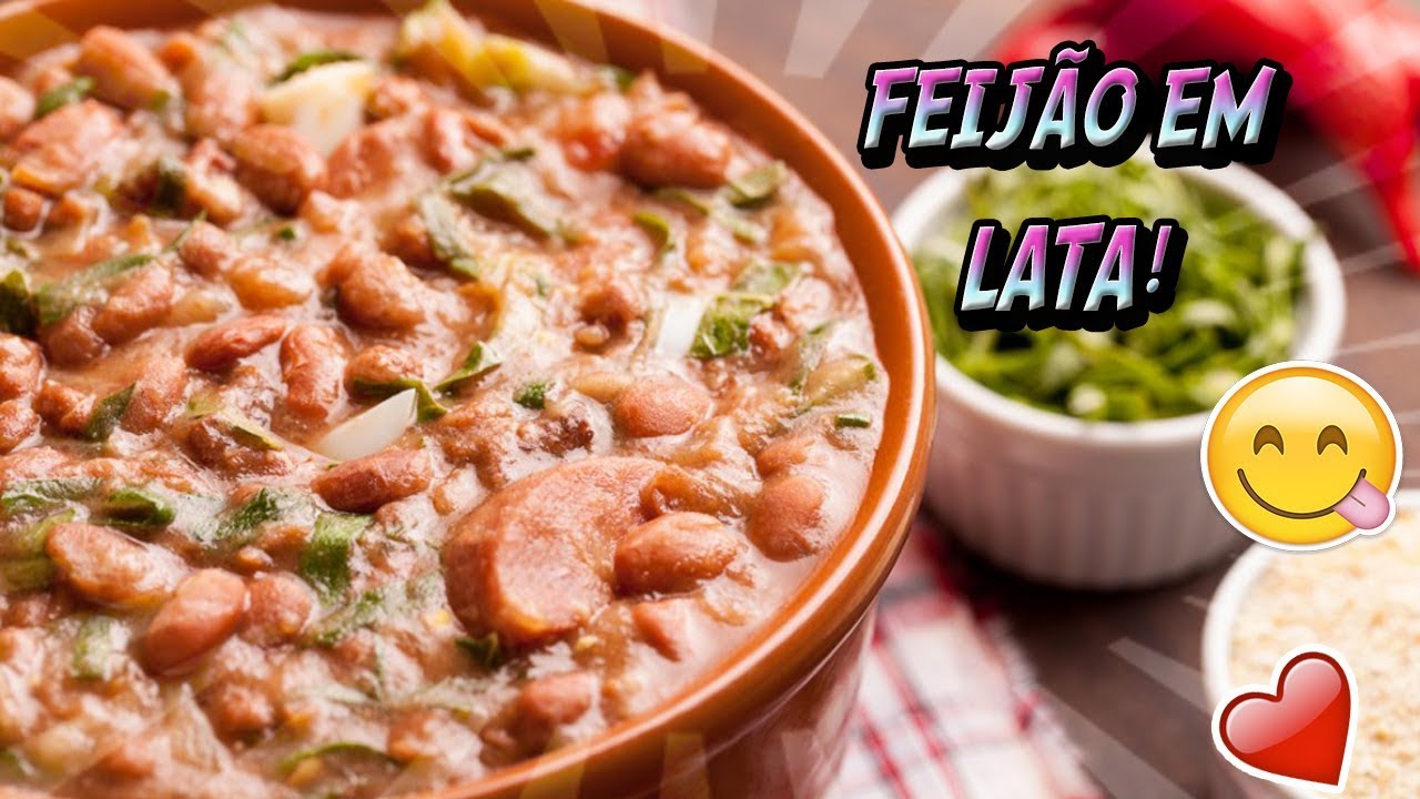 Preparando feijão em lata na Inglaterra